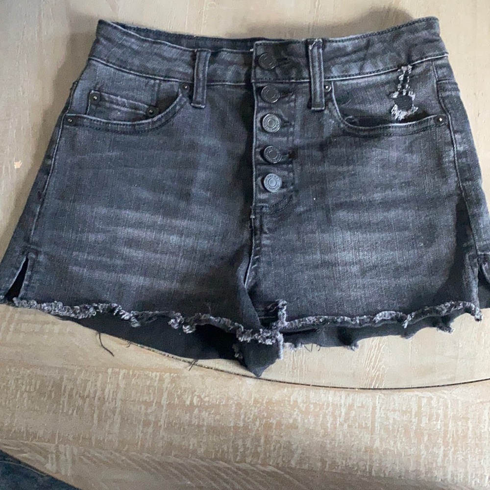 Forever 21 Black/Acid Wash Shorts